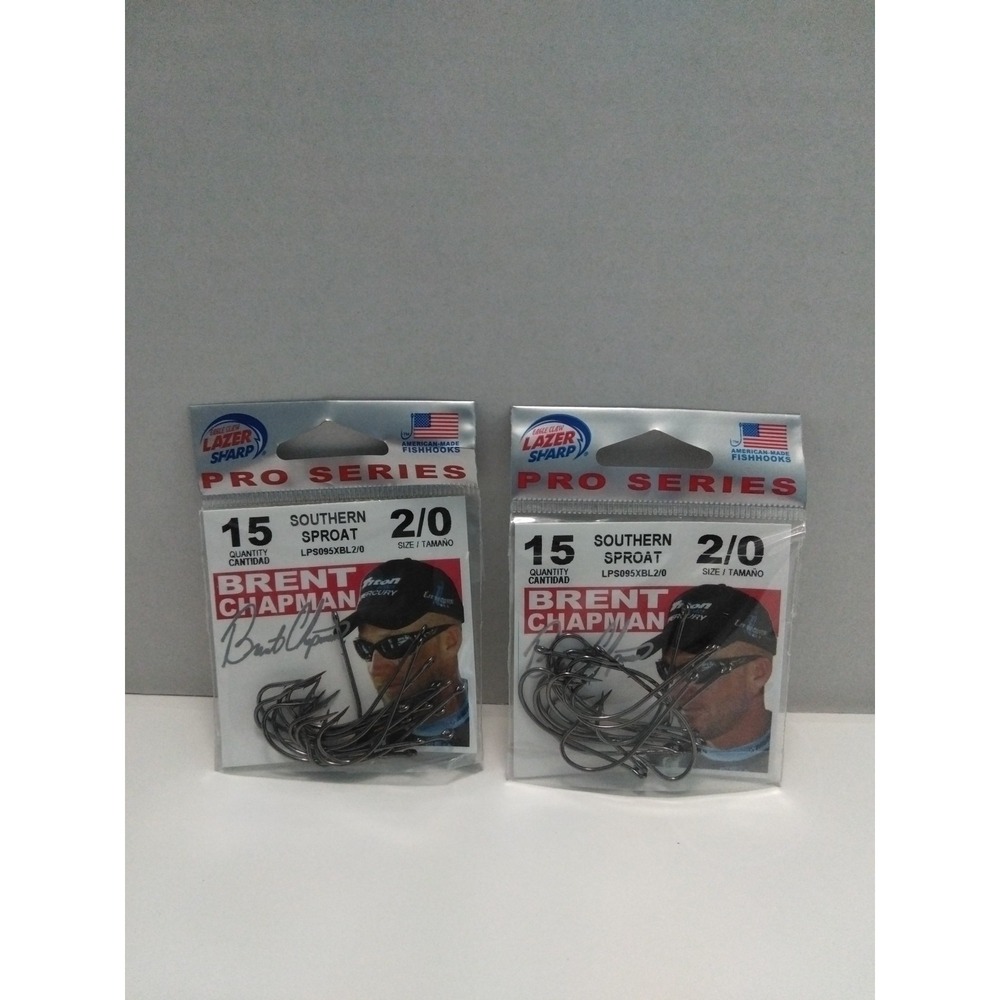 Eagle Claw Pro Series Southern Sproat Size 2/0 Package Qty = 15 Sold As A 2 Pack